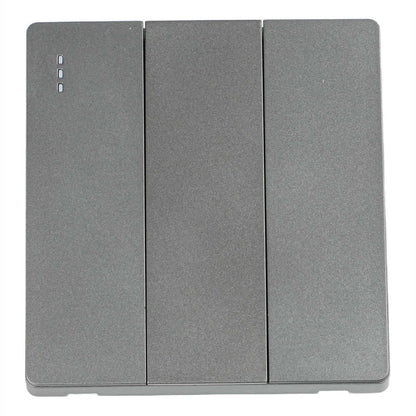 None Gray Button Switch Switches 1 2 3 Gang 86mm Flame Frameless PC Material Push Retardant Rocker Switch None