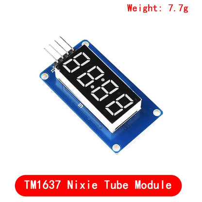 TM1637 4-Digit & MAX7219 8-Digit 7-Segment LED Display Module 0.36 Inch Clock Red Anode Tube