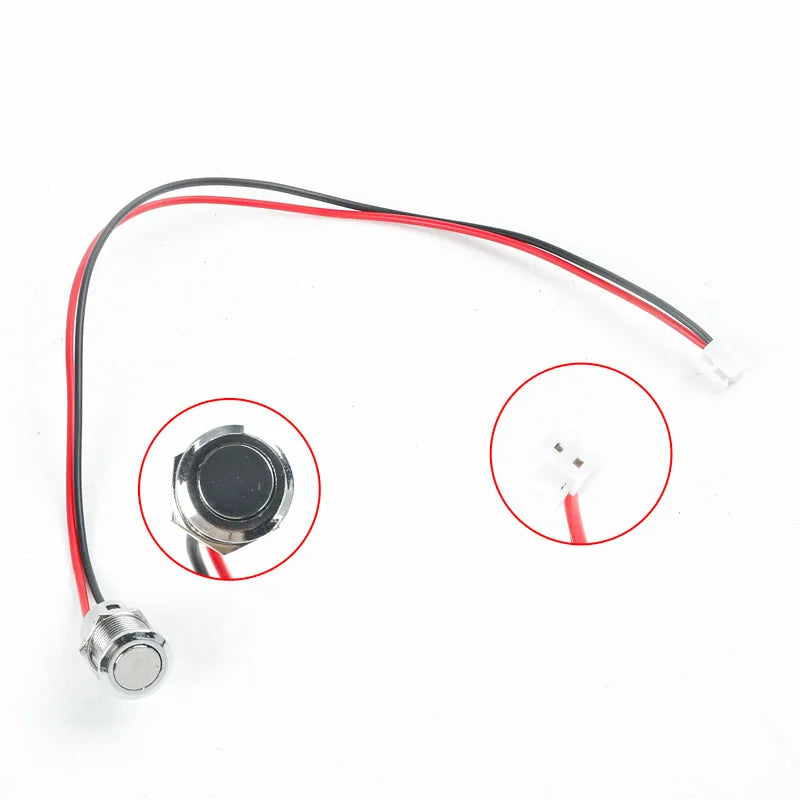 3-Pin XLR Charging Plug Switch with Wire Interface Button for Electric Vehicle and Balance Car