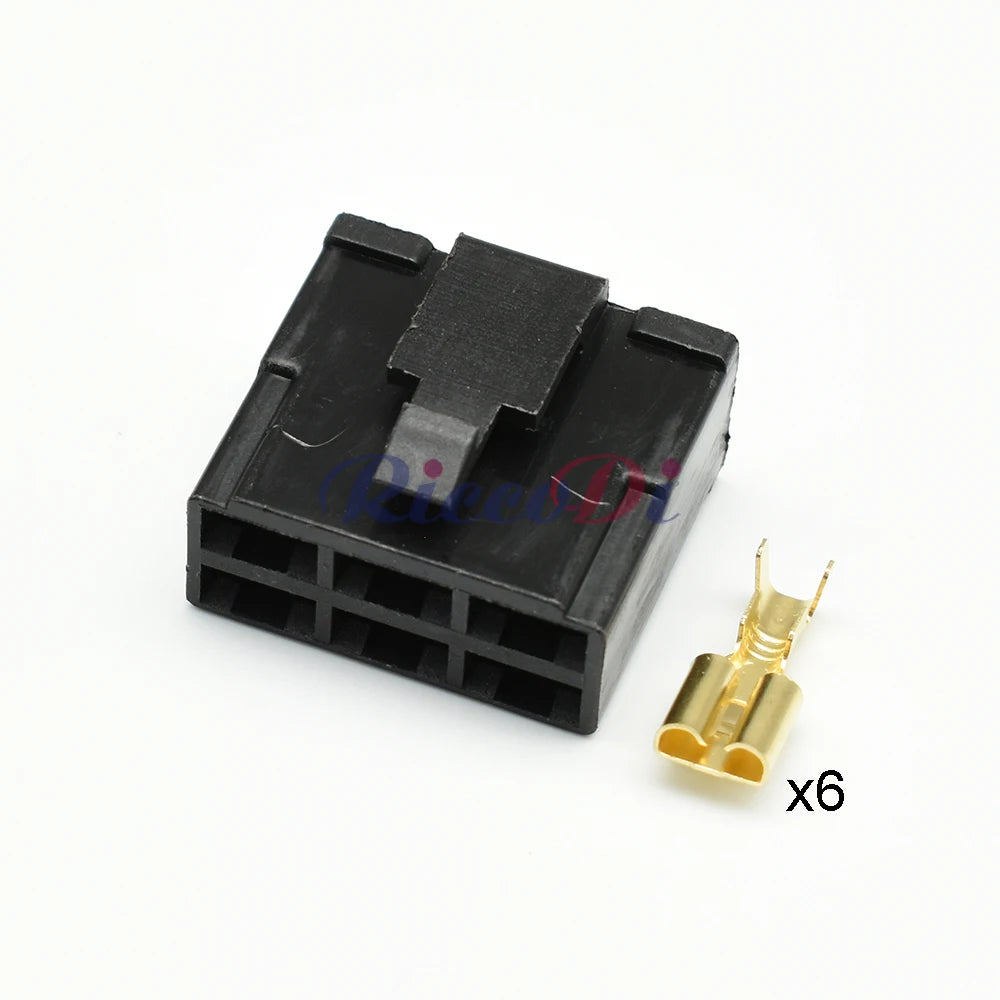 6-Pin High Current PCB Connector DJ7062-6.3-21 / DJ70620-6.3-10 — 6.3mm Automotive Wiring Plug