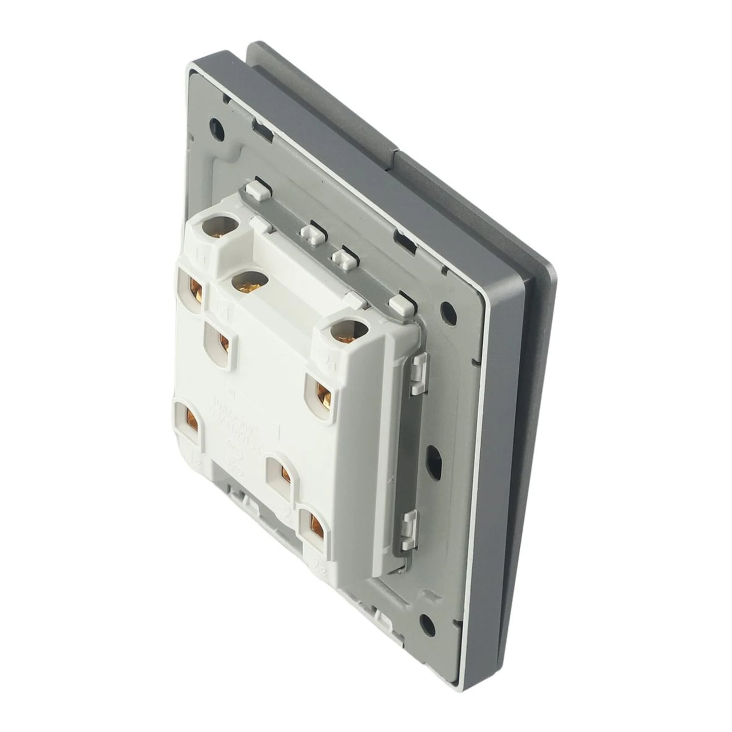 None Gray Button Switch Switches 1 2 3 Gang 86mm Flame Frameless PC Material Push Retardant Rocker Switch None