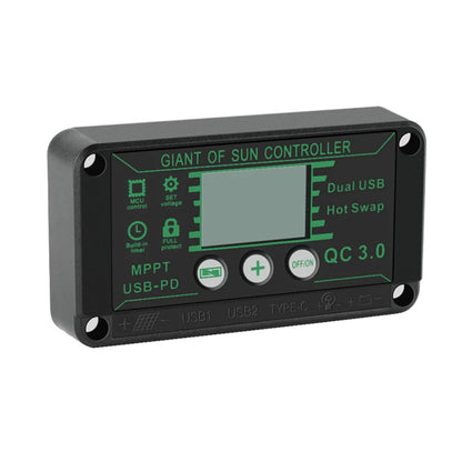 Digital Display Waterproof MPPT Solar Charge Controller Adjustable Current Options 10A 100A Efficient Energy Utilization