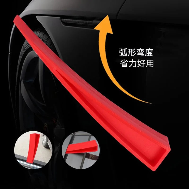 Car Window Dent Repair Plastic Red Car Universal Crowbar Enlarger Door Recess Body Window Door Wedge Remove Repair Hand Tools