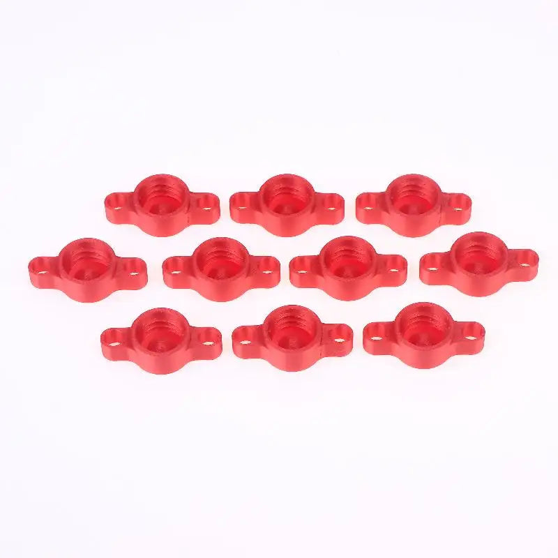 New 10PCS Orange Glass Glue Caps - Durable Plastic Sealing Caps For Standard Glue Bottles, Portable Decoration Tools