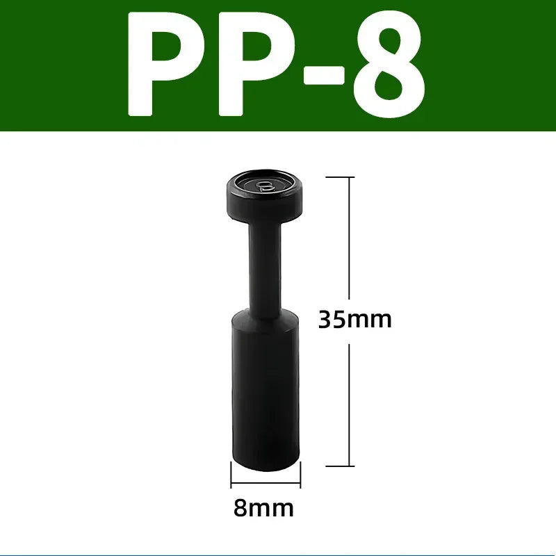 PP PPF Nylon Pneumatic Blanking Plug Hose Tube Push Fit Connector Air Line 4mm 6mm 8mm 10mm 12mm 16mm