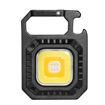 COB Work Light USB Rechargeable Lamp Flashlight Mini Keychain Light with 90° Foldable Side Lights Super Bright Portable Lanterns
