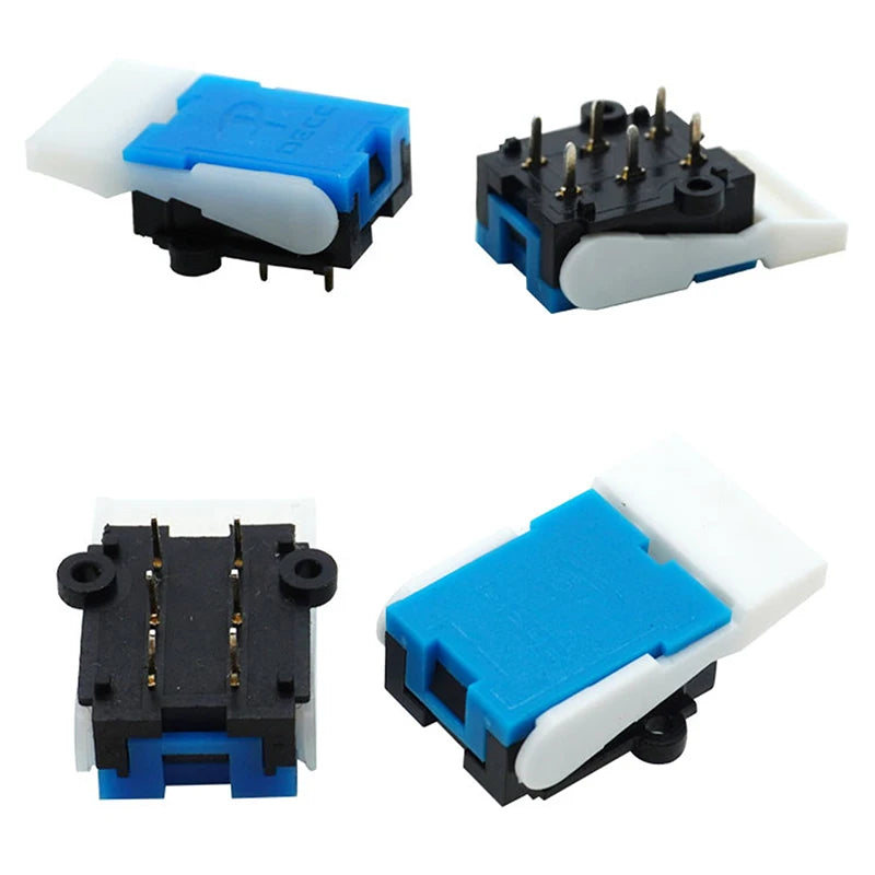 New 10pcs Blue Telephone Hook Switch 6 Pin Intercom Doorbell Switch Retainer Reed Switch Blade Repair Parts For Telephone
