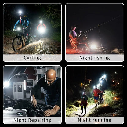 Rechargeable LED Pocket Flashlight Folding Bracket Keychain Light