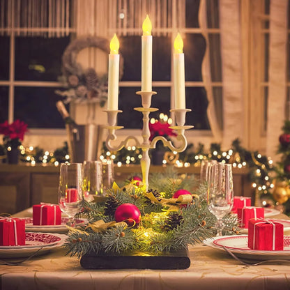 Flameless Candles 12 PCS Led Candles 6.9 Inch Battery Operated Candles Taper Candles for Party Classroom Church Birthday Decor