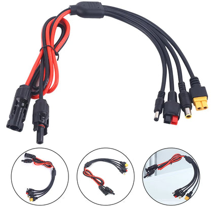 For Anker 521 4-in-1 Solar Charging Cable For Solar Panels For Power Stations Silicone Wire Pvc Stable Current