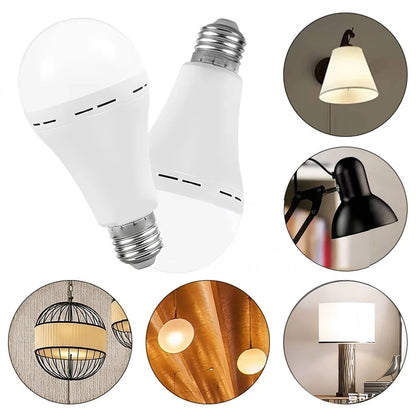Portable E27 LED Bulb Lamps 9W 15W Rechargeable High Brightness LED Bulb Lights for Indoor Outdoor Camping Emergency Lighting