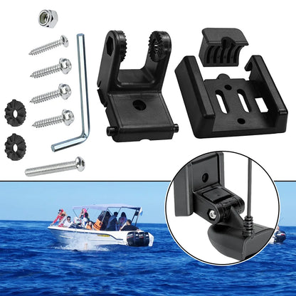 Skimmer Mount Black Transducer Mount 1 Set Included Adjustable Angle Design Marine-grade Material For XNT Sensors