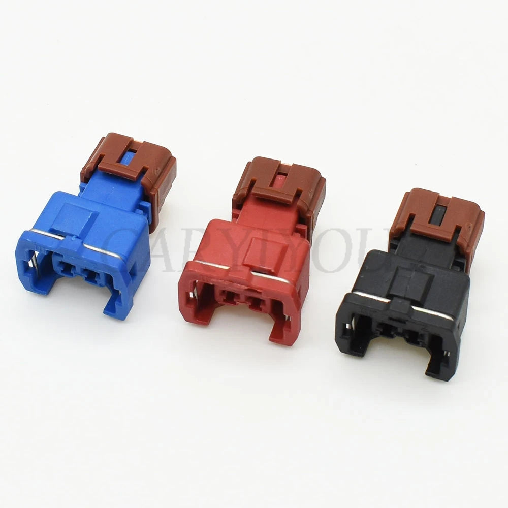 2 Pin Knock Detonation Sensor Automotive Connector Cable Socket Black Blue Red Compatible with PB186-02326 / PB185-02326