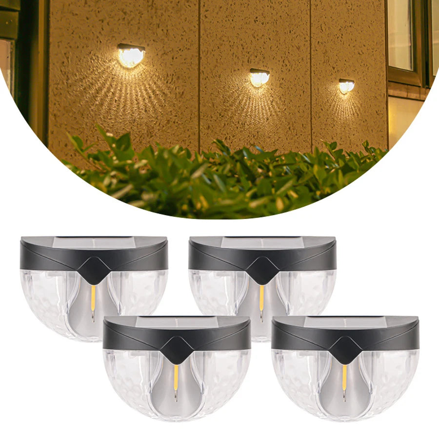 High Bright Solar Wall Light with Motion Sensing Outdoor LED Type-C Rechargeable Waterproof Lantern for Garden Balcony Staircase