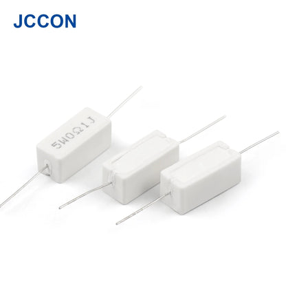 5W Cement Resistor 0.1Ω–6.8KΩ 5% Tolerance Ceramic Cement Resistance