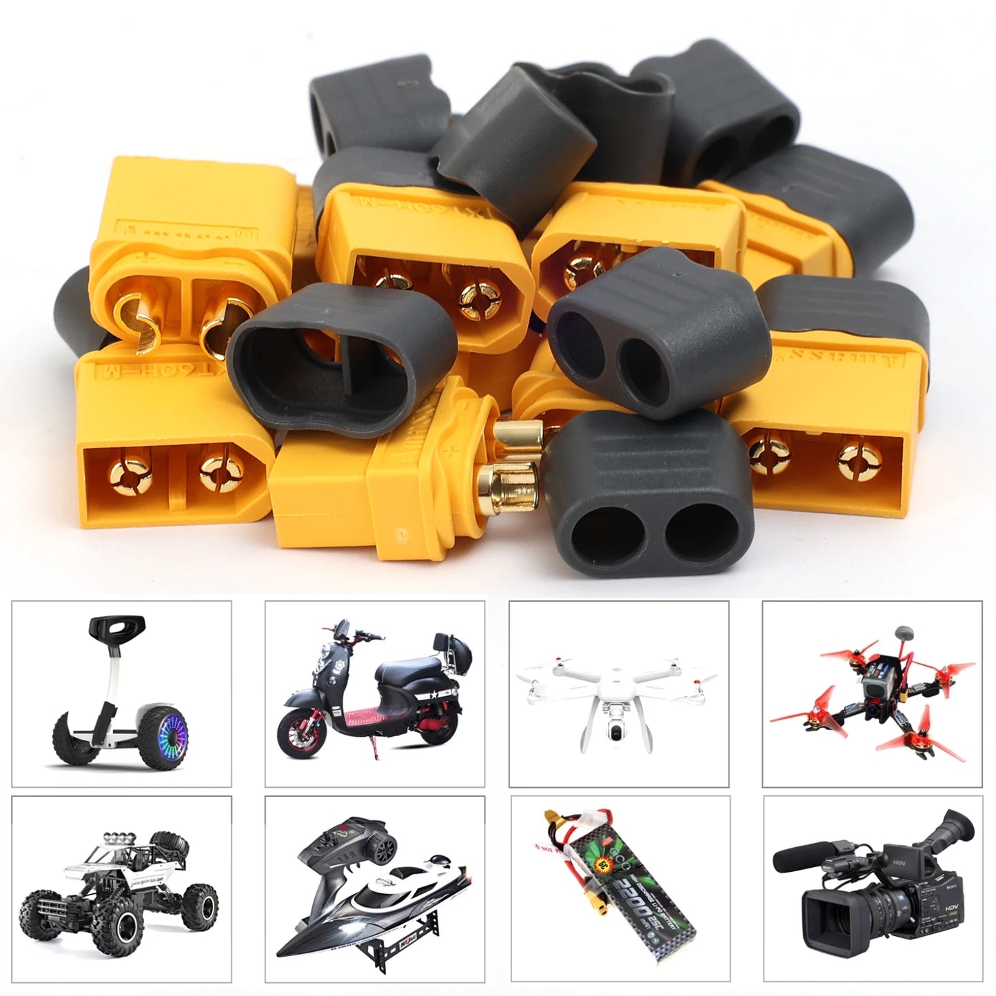 XT60H Plug Male Female Connector with Sheath for RC LiPo Battery