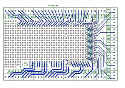 MEGA2560 Prototype Shield Board with Screw Terminal Block | Double-Sided PCB Expansion Kit Compatible with Arduino Mega 2560 R3