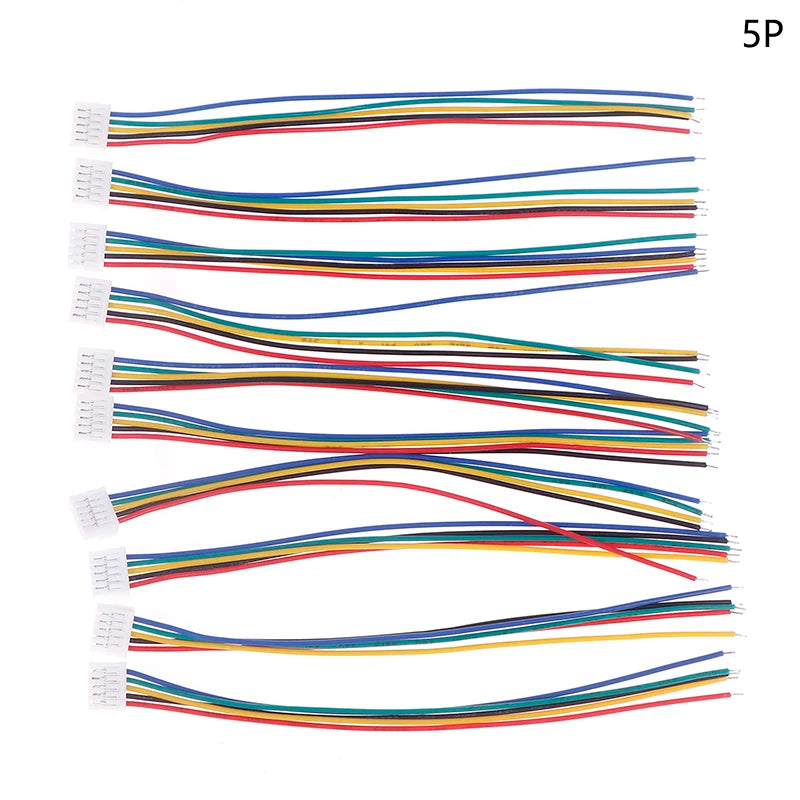 10pcs JST GH 1.25mm Connector with Wire 4P/5P/6Pin 28AWG 10cm