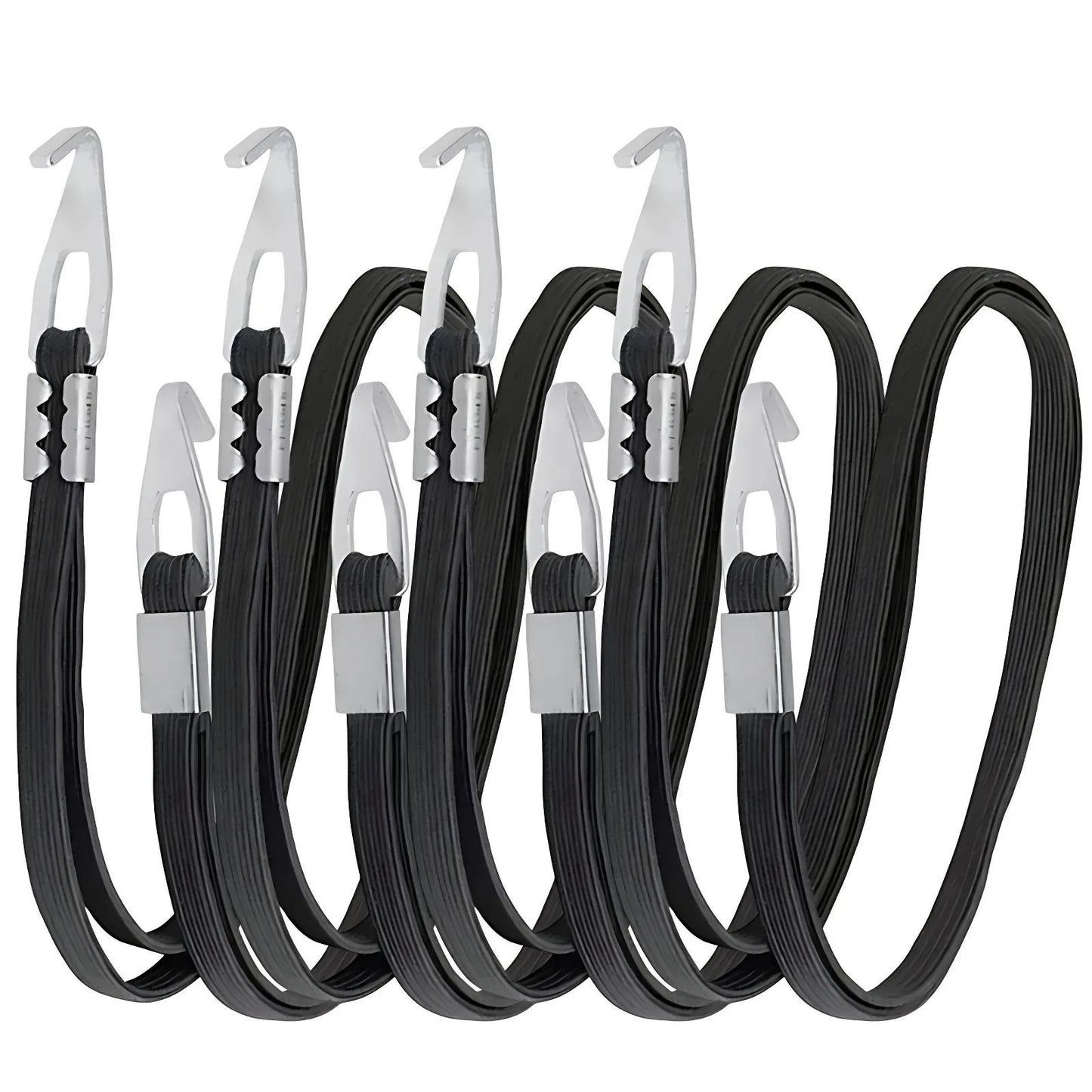 Motorcycle Luggage Strap with Aluminum Hooks Adjustable Flat Bungee Cord for Helmet Saddlebag Tie Down Elastic Cargo Rope 92cm