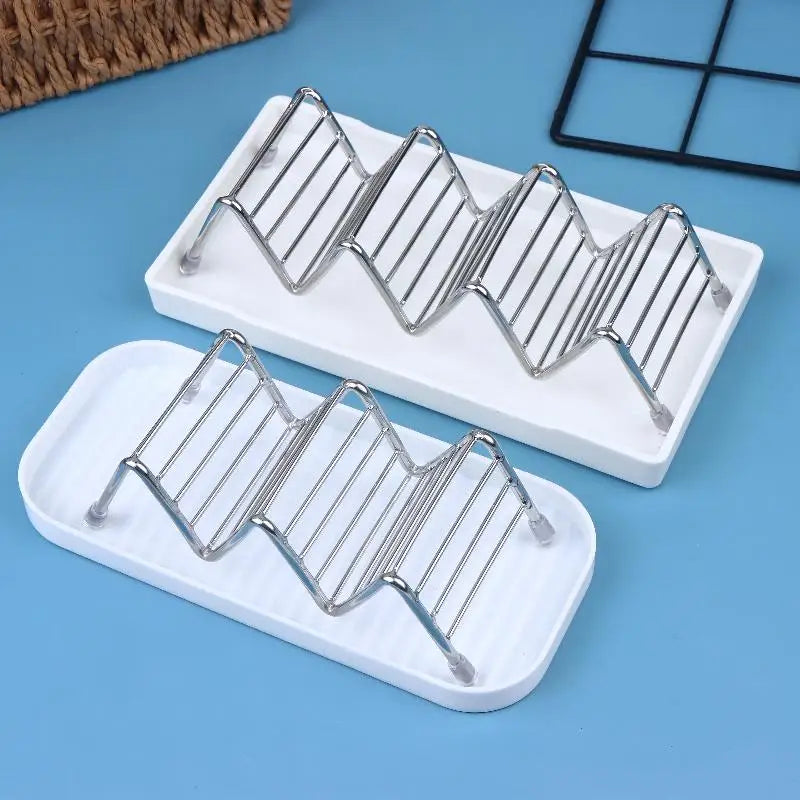 Stainless Steel Soap Rack 2/3 Grids Moisture-Proof Sink Storage Shelf