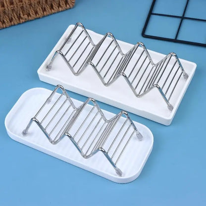 Stainless Steel Soap Rack 2/3 Grids Moisture-Proof Sink Storage Shelf