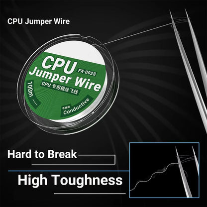 1pc CPU-specific Silver Flying  FX-002S 0.02mm Ultra-Thin CPU 100m For Jumper Cable For Mobile Phone Repair For Precise Repairs