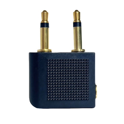 Professional Aviation Audio Adapter Dual 3.5mm Mono Male to 3.5mm Stereo Female Jack Converter