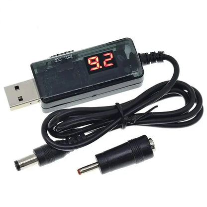 DC 5V To 9V 12V USB Step-up Converter Cable + 3.5x1.35mm Connecter USB Boost Converter For Power Supply/Charger/Power Converter