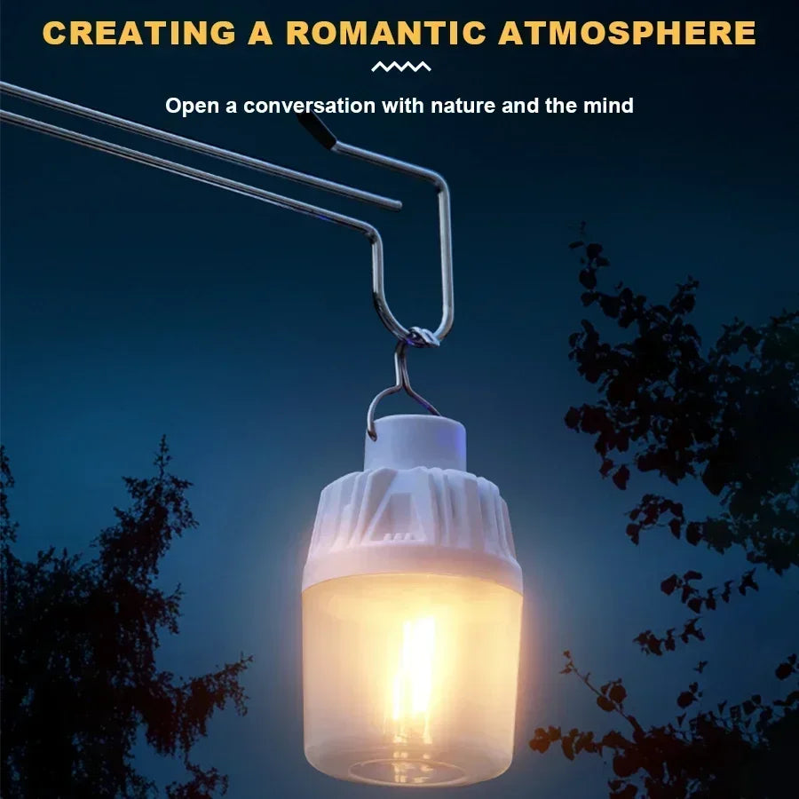 Portable LED Camping Light 3 Lighting Modes Use 3*AAA Battery Camp Lamp For Outdoor Waterproof Camping Hiking Emergency Lantern