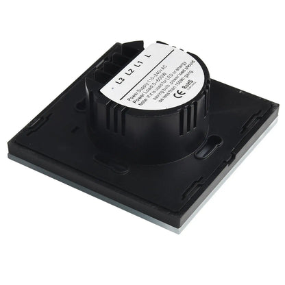 2-Gang Touch Switch Touch Dimmer Switch Office Lighting Home Decor 30 -90 Brightness Dimming No Neutral Wire Required