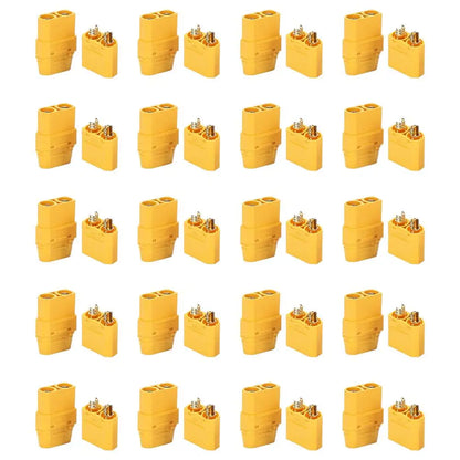 20PCS XT90 Male & Female Connectors For RC Solid 90A Power Connection Electrical Equipment & Supplies Accessories