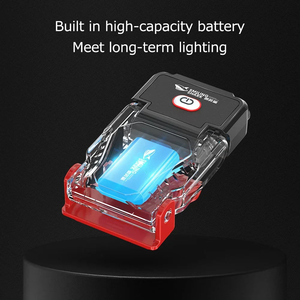 Mini Sensor LED Headlamp Adjustable Angle Hat Cap Clip Lights Waterproof USB Rechargeable Lamp Outdoor Camping Fishing Headlight