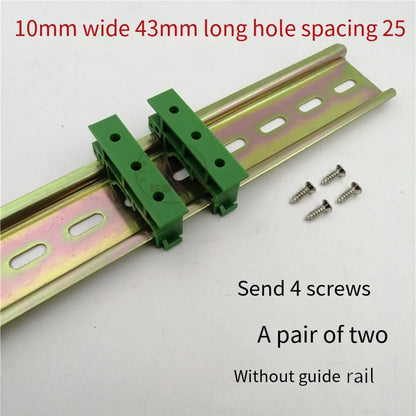 PCB DIN C45 Rail Mount Adapter for DIN 35 Mounting Rails, Plastic PCB Bracket Clips, 35mm Electrical Part