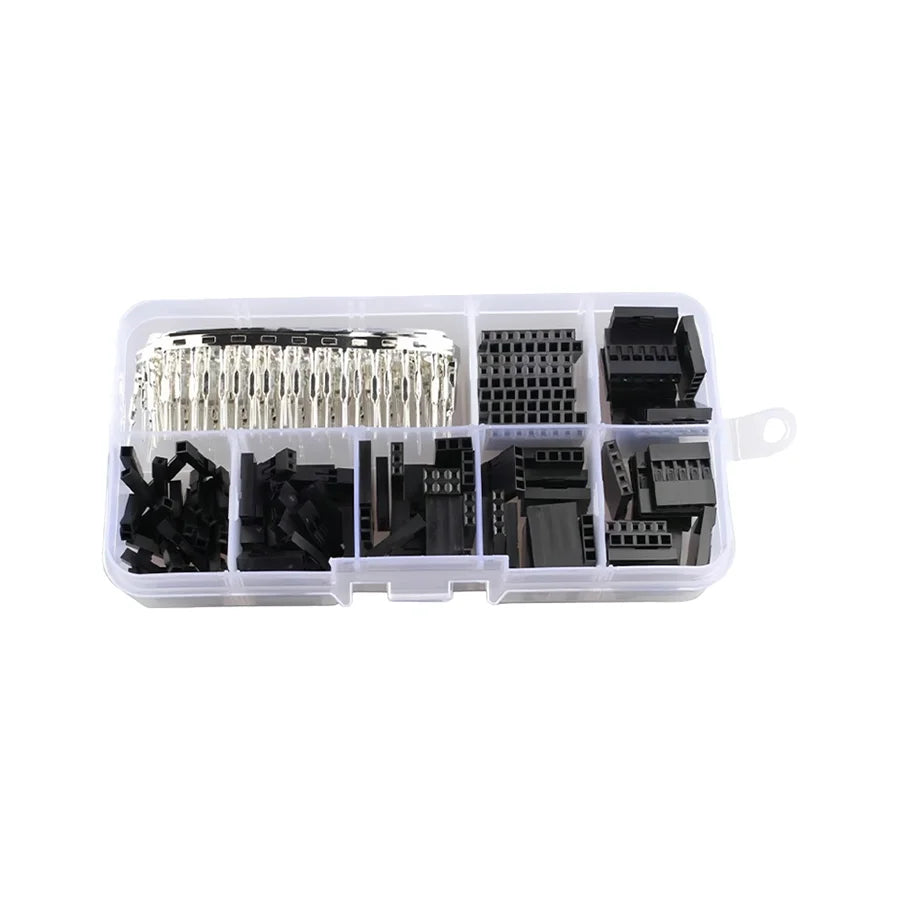 2.54mm Dupont Connector Jumper Wire Kit with Male/Female Crimp Pins and Header Terminal Connectors
