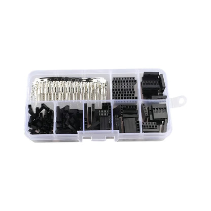 2.54mm Dupont Connector Jumper Wire Kit with Male/Female Crimp Pins and Header Terminal Connectors