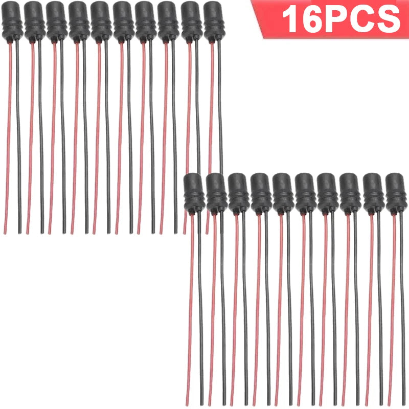 T10 W5W Dashboard Light Bulb Socket Rubber Lamp Holder Connector 16/1PCS