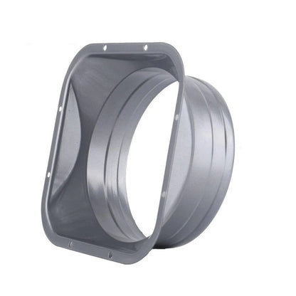 For Kitchen Hood Ventilator Pipe Connecting Vent Flange Exhaust Duct 4-10inch Electrostatic Spray Metal Silver-gray