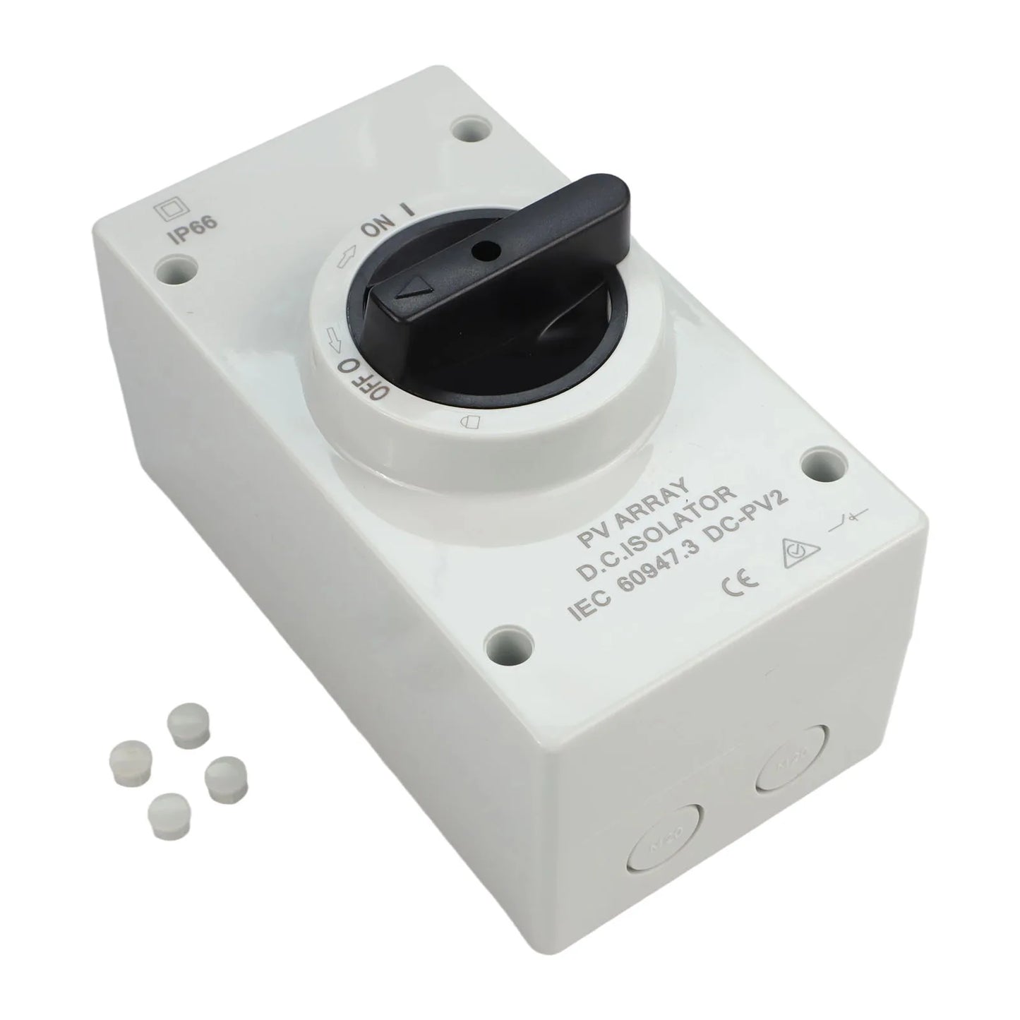 50 60HZ Isolation Switch Isolation Switch From 300V To 1000V Gray Plastic Silver Contacts 32A 1000V Above 440V