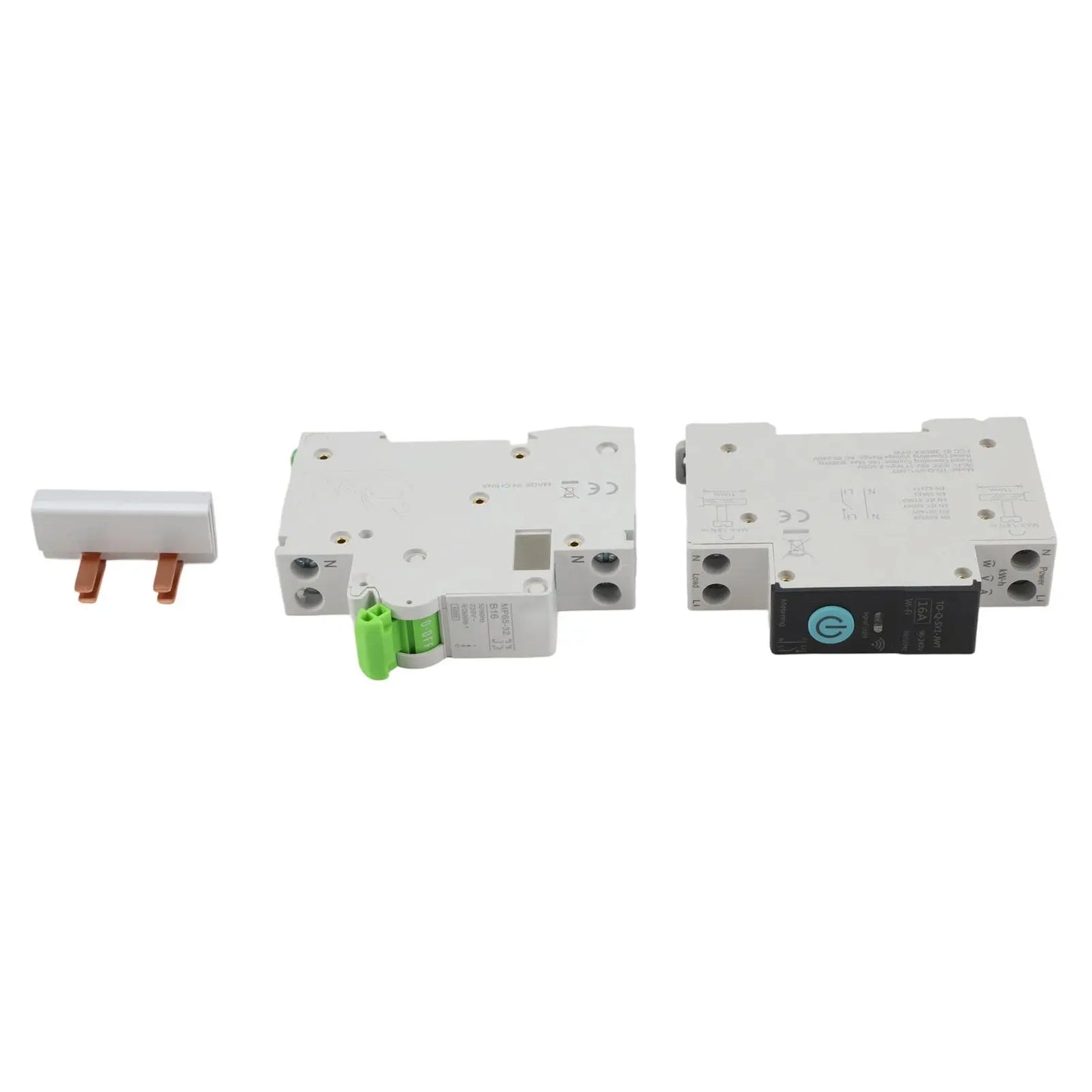 Smart WiFi Circuit Breaker Switch for DIN Rail Installation with Multi Function Timer and Real Time Energy Usage Insights