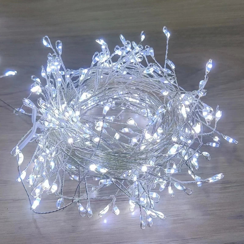 1.5/3/6M USB LED Firecracker String Lights with Remote Control for Christmas Wedding Party New Year Decoration