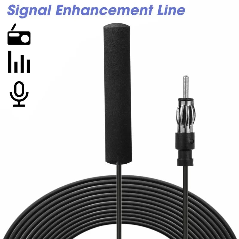 Universal Car FM Antenna Signal Amplifier 3M/5M Signal Boost Device