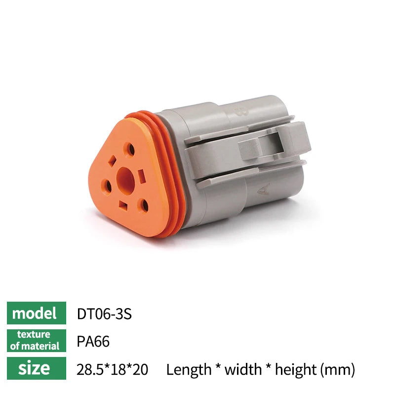 Deutsch DT Series Waterproof Connector Kit with Pins DT06-2/3/4/6S DT04-2/3/4/6P