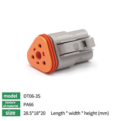 Deutsch DT Series Waterproof Connector Kit with Pins DT06-2/3/4/6S DT04-2/3/4/6P