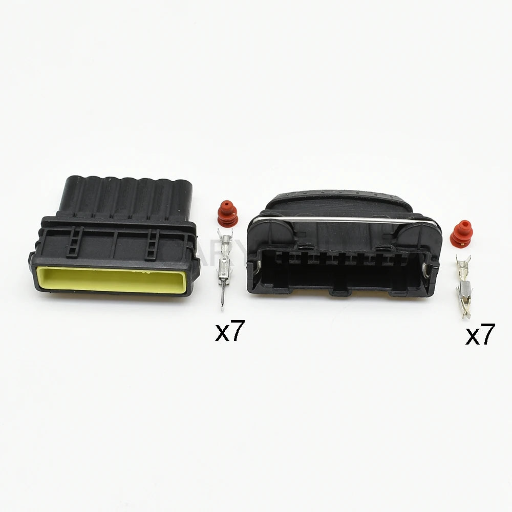 DJ7071-3.5-11 / DJ7071A-3.5-21 Automotive 7-Pin 3.5mm Engine Waterproof Connector — Wire Socket Plug