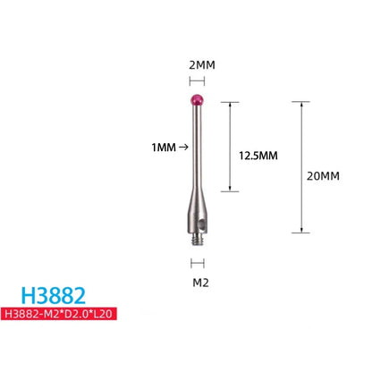 M2 Ball Cmm Stylus Thread CNC Measuring Probe Stylus Point Contact H7805/H1345/H7806/H0033/H7808/H8663/H0034/H0035 CMM Probe