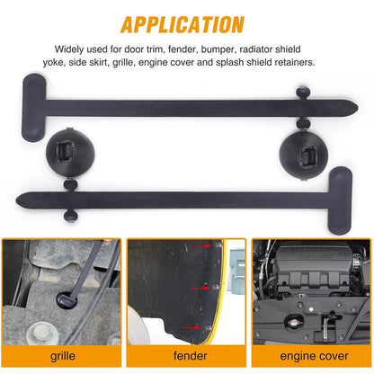 Nylon Cable Tie Buckle Auto Fastener Screw Self-Locking Zip Ties Car Trunk Engine Guard Panel Wire Management Strap Fixed Tools