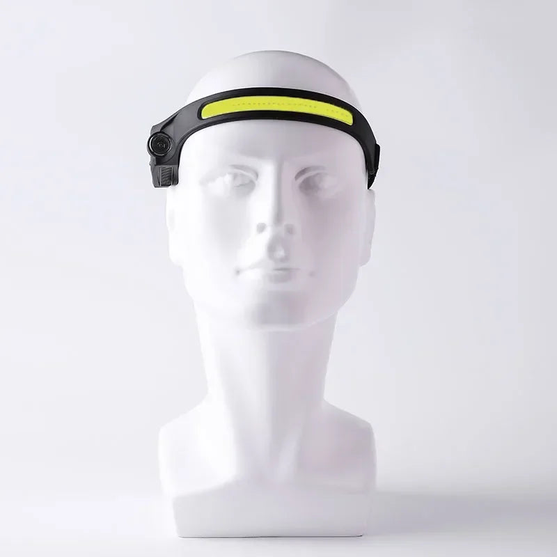 Portable LED Sensor Headlamp USB Rechargeable Built-in Battery