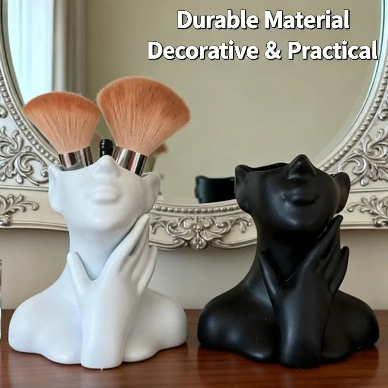 Vinyl Figure Storage Holders Creative Human Body Art Styling Office Organizers Multifunctional Makeup Brush Holder Decoration