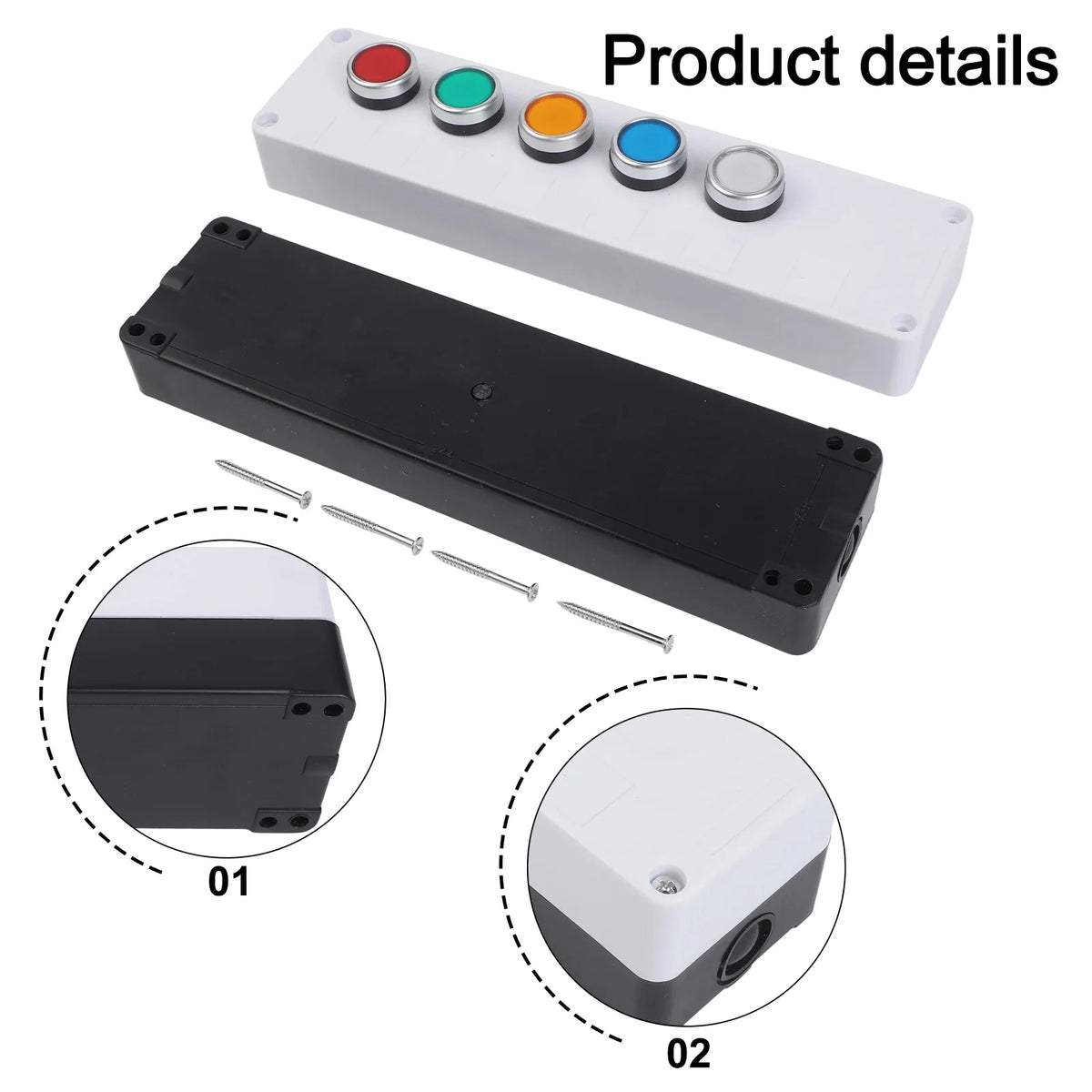 Inching Application Waterproof Control Box 22mm Inching Switch For Electrical Applications ...