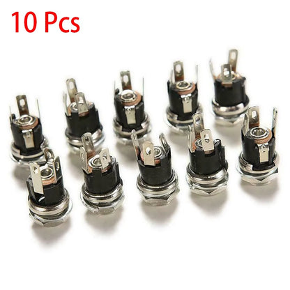 METAL Power Supply Female Panel Mount 5.5 X 2.1 MM Accessories Kits SOCKET Solder Lug 24V DC Electrical Equipment